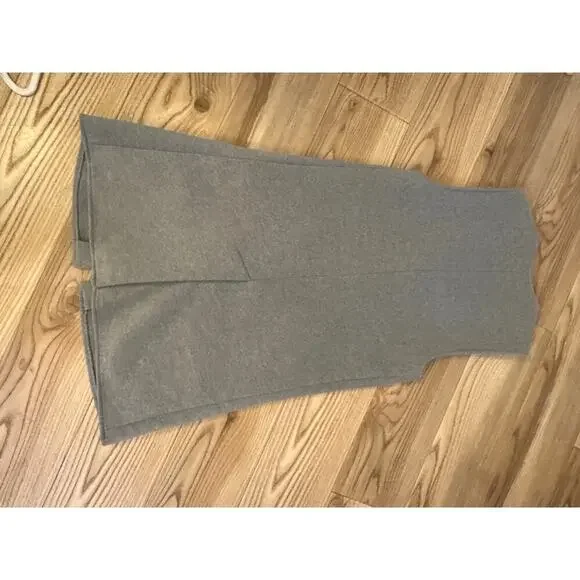 Halogen long Open Front Vest Gray One Size Womens great layering piece - Picture 4 of 4